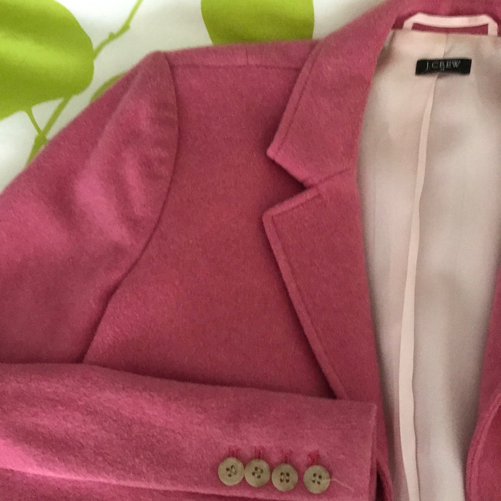 J. Crew Factory Pink Wool Blazer Jacket